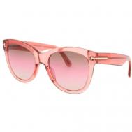 Солнцезащитные очки , бабочка, оправа: пластик, градиентные, для женщин, розовый Tom Ford
