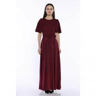 Платье ампир , полуприлегающее, макси, размер 48, бордовый Emansipe