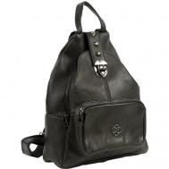 Рюкзак , натуральная кожа, вмещает А4, внутренний карман, черный Unvers leather Istanbul
