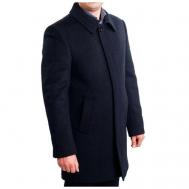 Пальто  демисезонное, силуэт прямой, размер 52/170, синий Van Cliff