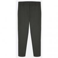 Школьные брюки  , карманы, размер 134, серый Gulliver