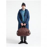 Пальто , силуэт прямой, капюшон, карманы, размер XXL, синий, голубой Walleysmark