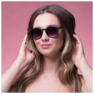 Солнцезащитные очки , панто, с защитой от УФ, фотохромные, градиентные, для женщин, фиолетовый one sun