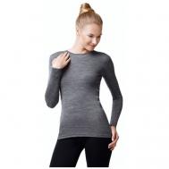 Термобелье футболка женская с длинным рукавом серии SOFT цвет черный, размер M Norveg