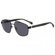 Солнцезащитные очки BOSS, авиаторы, с защитой от УФ, для мужчин, черный Hugo Boss