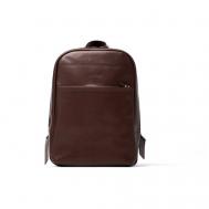 Рюкзак , натуральная кожа, отделение для ноутбука, коричневый HardCraft