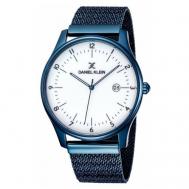 Наручные часы  11971-4, синий, белый Daniel klein