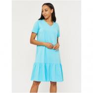 Платье , размер 44, голубой, зеленый LIOLI