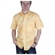 Рубашка , размер 42/XS/170-178, оранжевый Маэстро