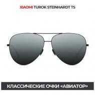 Солнцезащитные очки , авиаторы, оправа: металл, складные, поляризационные, с защитой от УФ, устойчивые к появлению царапин, черный Xiaomi