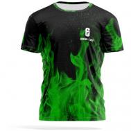 Футболка , размер L, черный, зеленый PANiN Brand