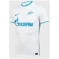 Футбольная футболка , силуэт полуприлегающий, влагоотводящий материал, дополнительная вентиляция, размер M, белый Nike
