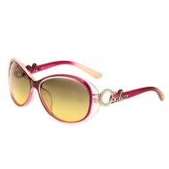 Солнцезащитные очки , стрекоза, оправа: пластик, градиентные, для женщин, красный TAO