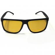 Солнцезащитные очки , клабмастеры, с защитой от УФ, поляризационные, черный BentaL