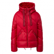 куртка  , демисезон/зима, силуэт полуприлегающий, карманы, капюшон, размер L, красный Q/S by s.Oliver