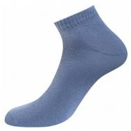 Мужские носки , 1 пара, укороченные, нескользящие, размер 42-44 (27-29), голубой GOLDEN LADY