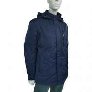 куртка , демисезон/лето, силуэт прямой, съемный капюшон, карманы, регулируемый край, размер 52, серый САЗ