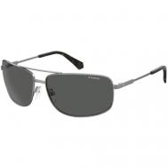 Солнцезащитные очки , авиаторы, оправа: металл, поляризационные, для мужчин, мультиколор Polaroid