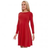 Платье , хлопок, повседневное, полуприлегающее, мини, размер 42 (XS), красный Lunarable