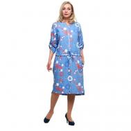Платье , размер 52, голубой OLSI