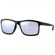 Солнцезащитные очки , прямоугольные, оправа: пластик, спортивные, ударопрочные, с защитой от УФ, зеркальные, черный Italia Independent
