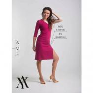 Платье хлопок, полуприлегающее, макси, размер M, бордовый About You Studio
