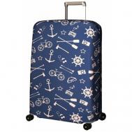 Чехол для чемодана , размер L, синий ROUTEMARK