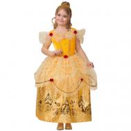 Карнавальный костюм «Принцесса Белль», текстиль-принт, платье, перчатки, брошь, р. 30, рост 116 см Batik