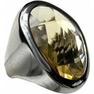 Кольцо , бижутерный сплав, кристалл, подарочная упаковка, размер 19, серебряный Florento