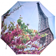 Зонт-трость , полуавтомат, купол 104 см., 8 спиц, система «антиветер», для женщин, голубой Zest