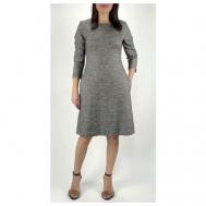 Платье , карманы, размер 46, серый Peserico