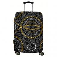 Чехол для чемодана , размер L, желтый, черный LeJoy