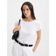 Блуза  , повседневный стиль, короткий рукав, размер 2XL, белый ZARINA