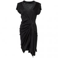 Платье , натуральный шелк, вечернее, полуприлегающее, размер m, черный Max Mara