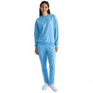 Костюм , свитшот и брюки, повседневный стиль, размер 48, голубой Tuo Valersi