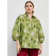 Блуза  , размер XL, зеленый INDOSSERO