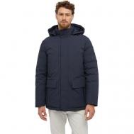 куртка  Spherica, демисезон/зима, карманы, капюшон, ветрозащитная, воздухопроницаемая, водонепроницаемая, размер 48, синий Geox