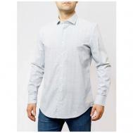 Рубашка , размер 42, серый Pierre Cardin