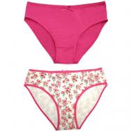 Трусы , 2 шт., размер XL(50-52), розовый, белый, фуксия Salvador Dali
