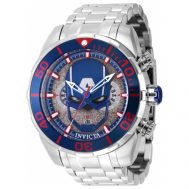 Наручные часы  Часы мужские кварцевые  Marvel Captain America 43052, серебряный INVICTA