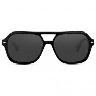 Солнцезащитные очки , прямоугольные, оправа: пластик, для мужчин, черный MUJOSH