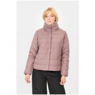 куртка   демисезонная, средней длины, силуэт прямой, карманы, манжеты, размер 46, розовый Baon
