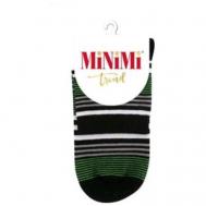 Женские носки  средние, фантазийные, размер 35-38 (23-25), зеленый MINIMI