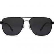 Солнцезащитные очки , авиаторы, оправа: металл, поляризационные, для мужчин, черный Matrix