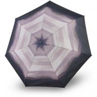 Мини-зонт , механика, 5 сложений, купол 90 см., 7 спиц, система «антиветер», чехол в комплекте, розовый, черный Knirps