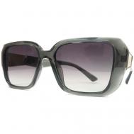 Солнцезащитные очки , прямоугольные, оправа: пластик, с защитой от УФ, градиентные, поляризационные, для женщин, серый Fedrov