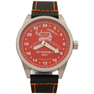 Наручные часы  Командирские Часы наручные "Луноход-1" механические 404.015, красный ТРИУМФ