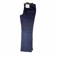 Брюки  , классический стиль, карманы, размер 38, синий Zendra