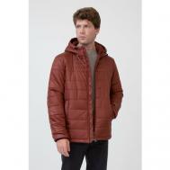 куртка  демисезонная, силуэт прямой, водонепроницаемая, ветрозащитная, размер 54, коричневый Baon