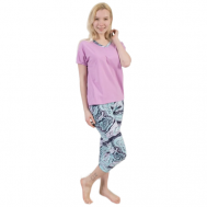 Пижама , размер 48, розовый Монотекс